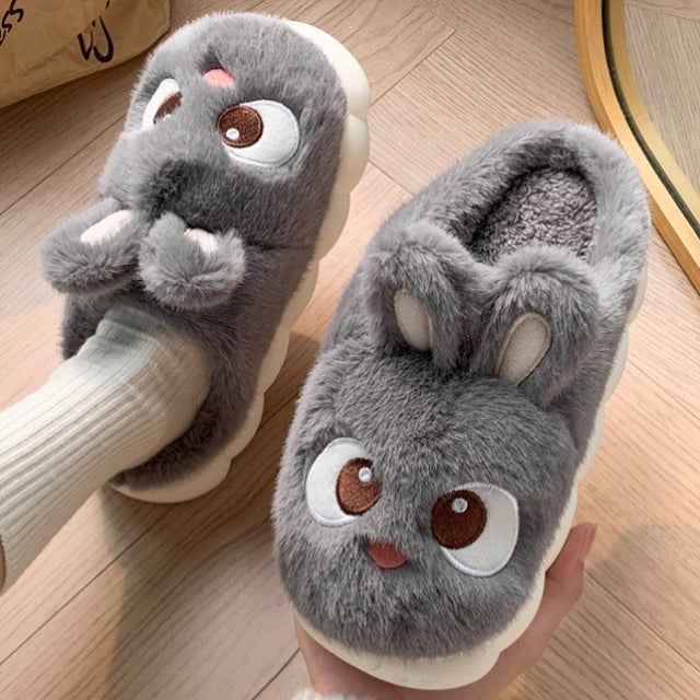 Plush slippers
