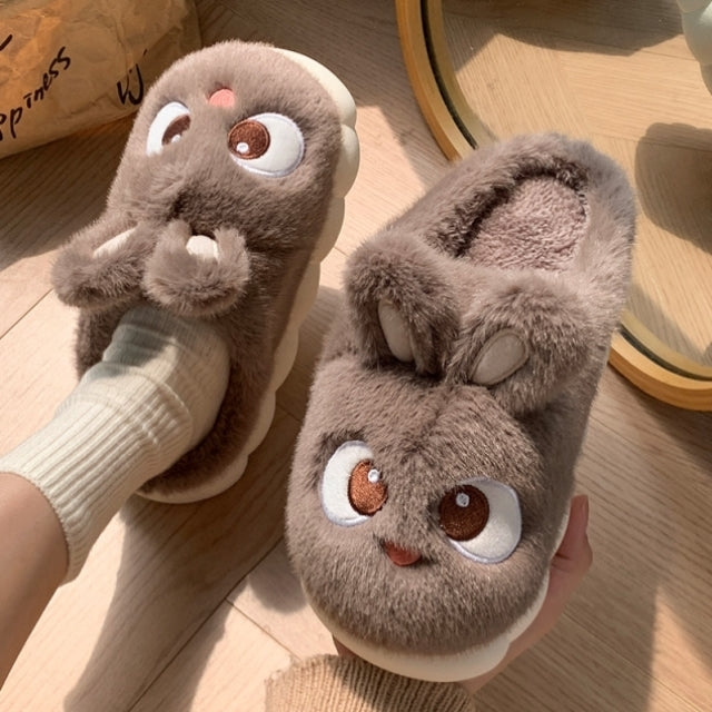Plush slippers